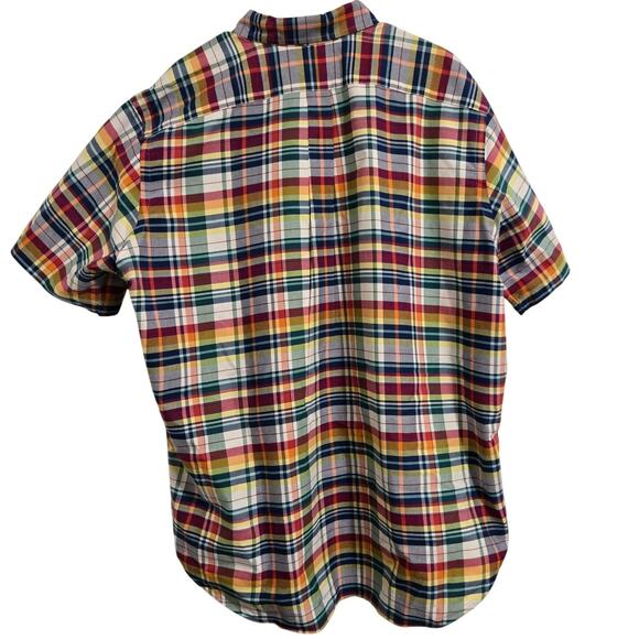Polo Ralph Lauren Multicolor Plaid Big & Tall Short Sleeve Shirt Size 1X - Picture 3 of 5
